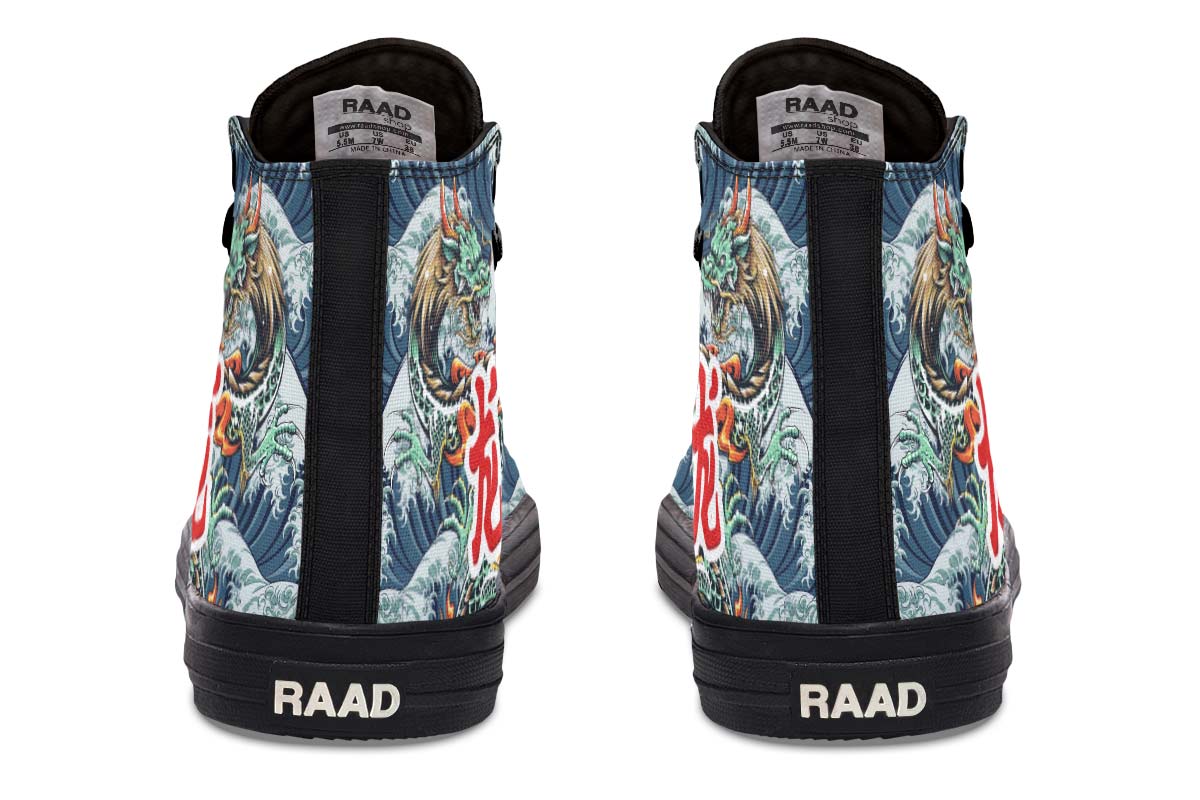 Printed Couple High-top Canvas Shoes