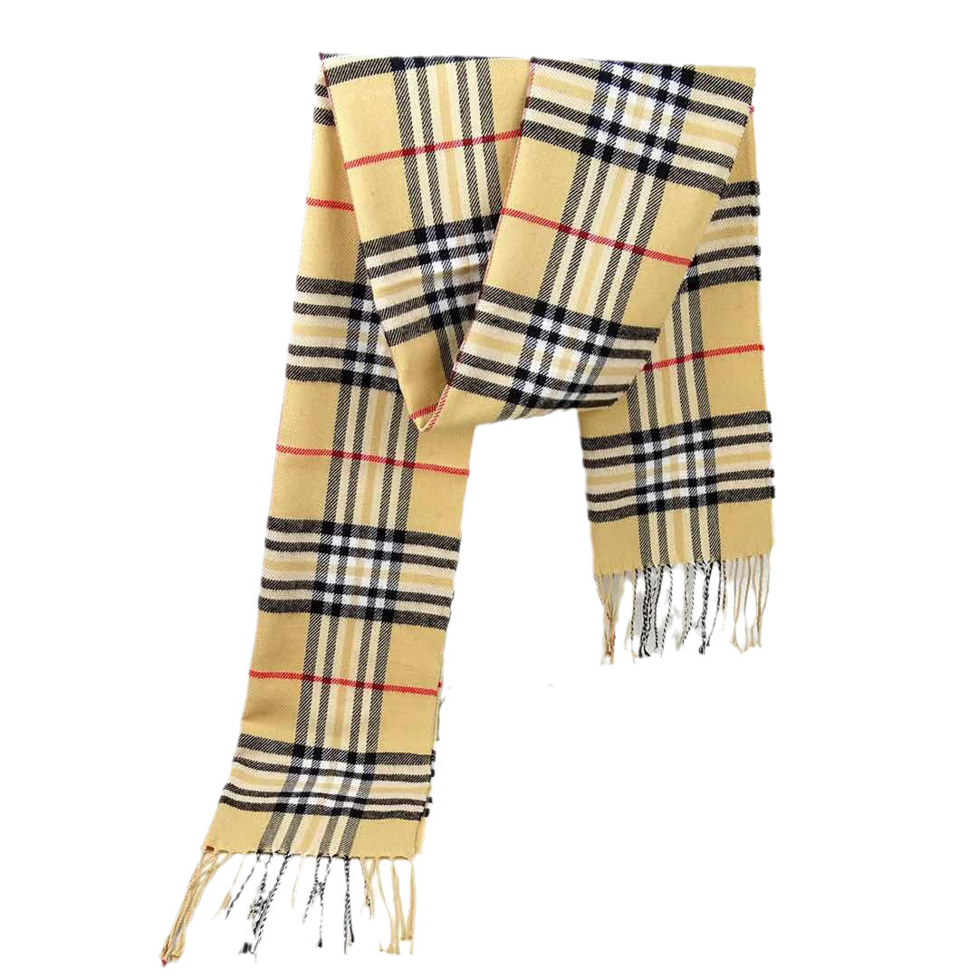 Men's Versatile Reversible Checkered Shawl Scarf