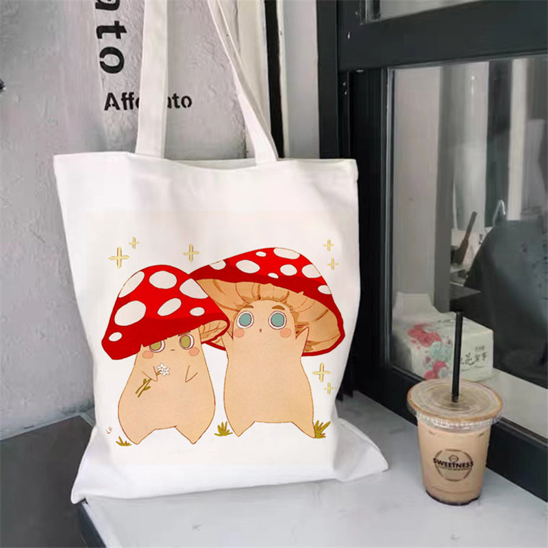 Printed Student Hand-held Shoulder Canvas Bag