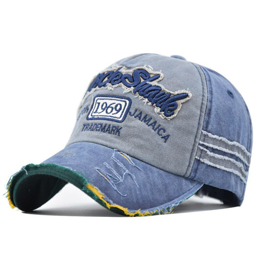 Ripped Retro And Syet Bogstaver Baseballkasket