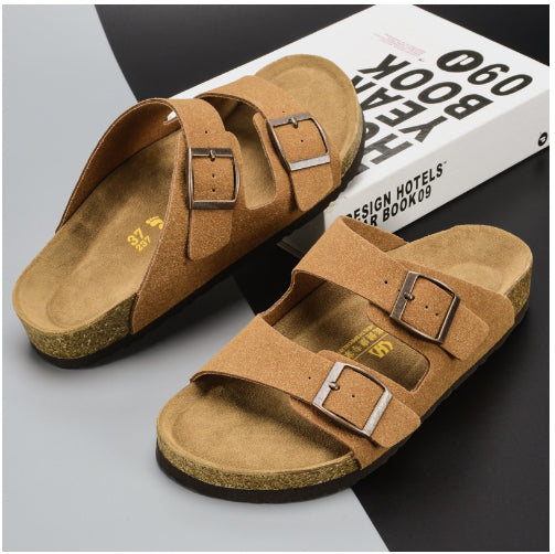 Slippers Summer Beach Shoes Leisure Cork Couple Sandals And Slippers