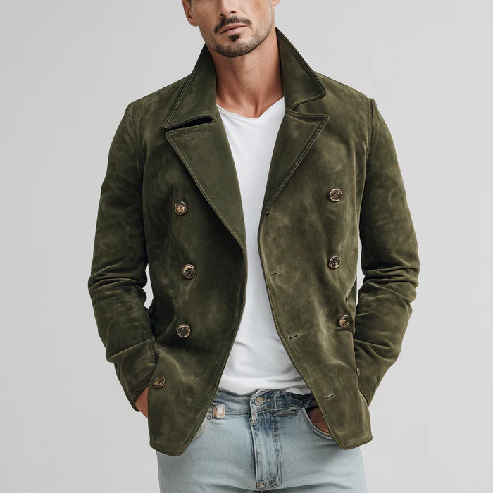 Mens Casual Fashionable Retro Jacket For FallWinter
