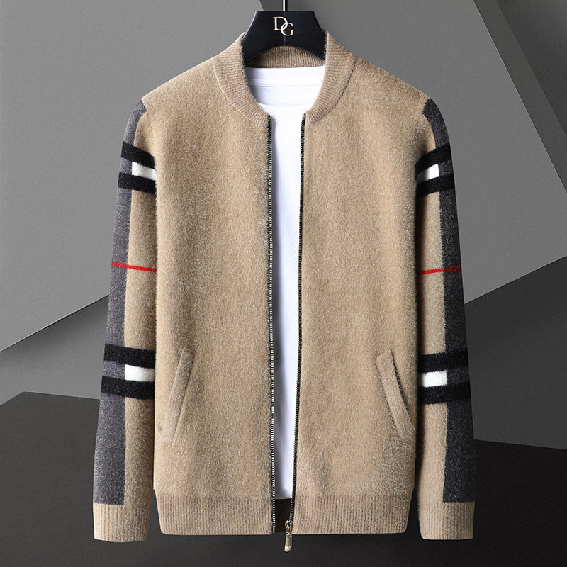 Men's Mink Fleece Business All-match Knit Sweater