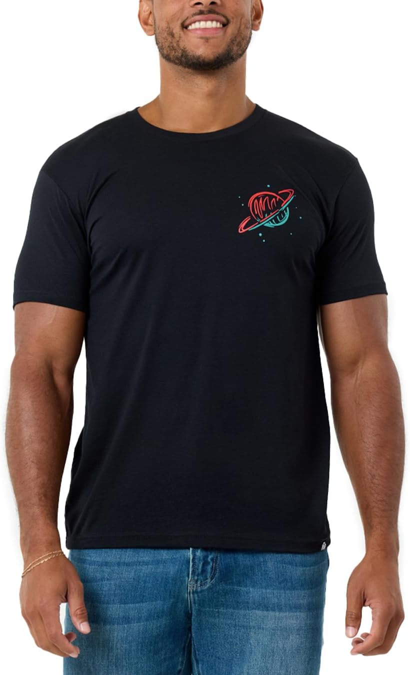 Graphic Tees for Men S - 4XL Premium Short Sleeve Colorful T-Shirts Trippy Space Designs