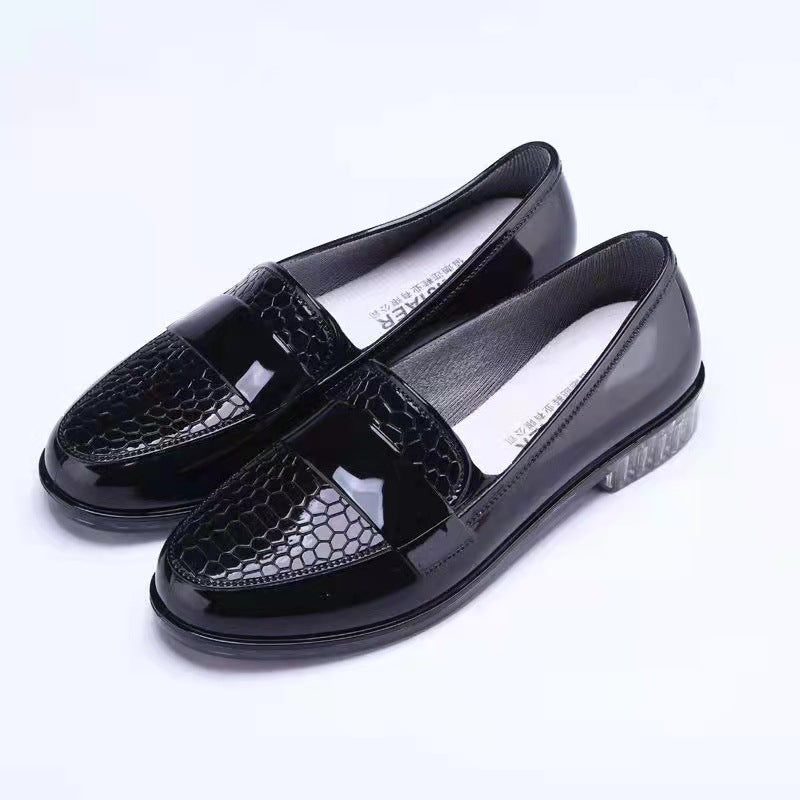 Fashion Women's Plastic Low Top Rain Boots