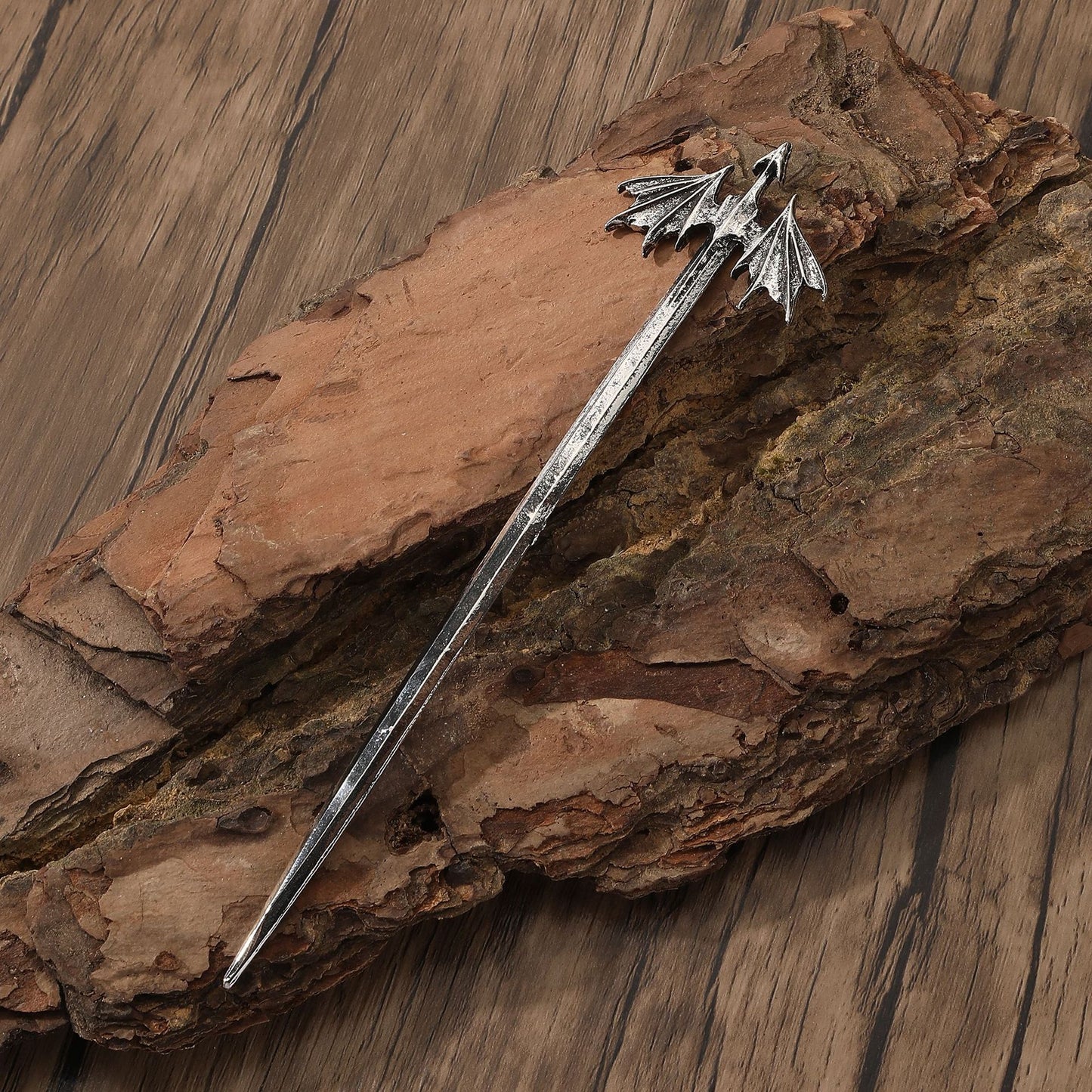 Cross-border Bestseller Retro Pterosaur Hairpin Hair Stick Punk Hairpin Hair Accessories Viking Norwegian Style Party Accessories Wholesale