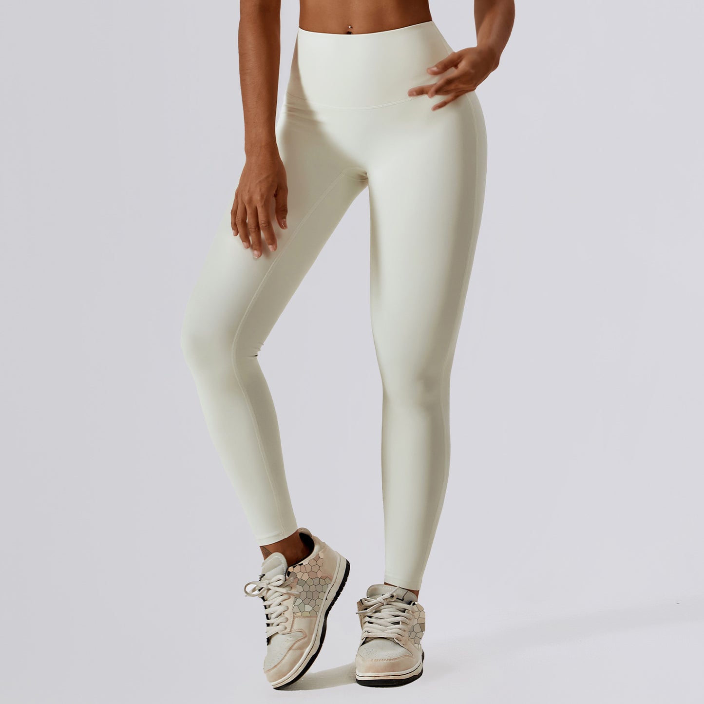 Hurtigtørrende Nude Feel Hip Raise Yoga Leggings til Kvinder