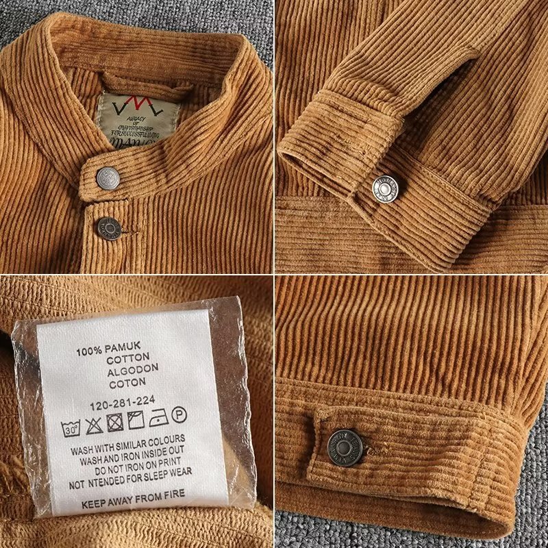 New Corduroy Youth Single-breasted Jacket
