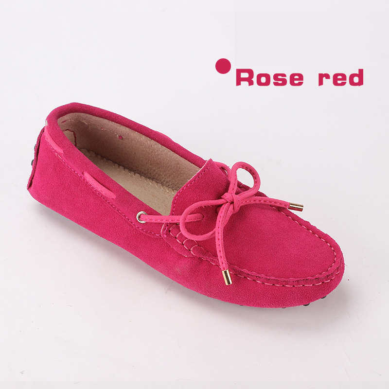 The New Bowknot All-match Leather Breathable Shallow Flat Shoes