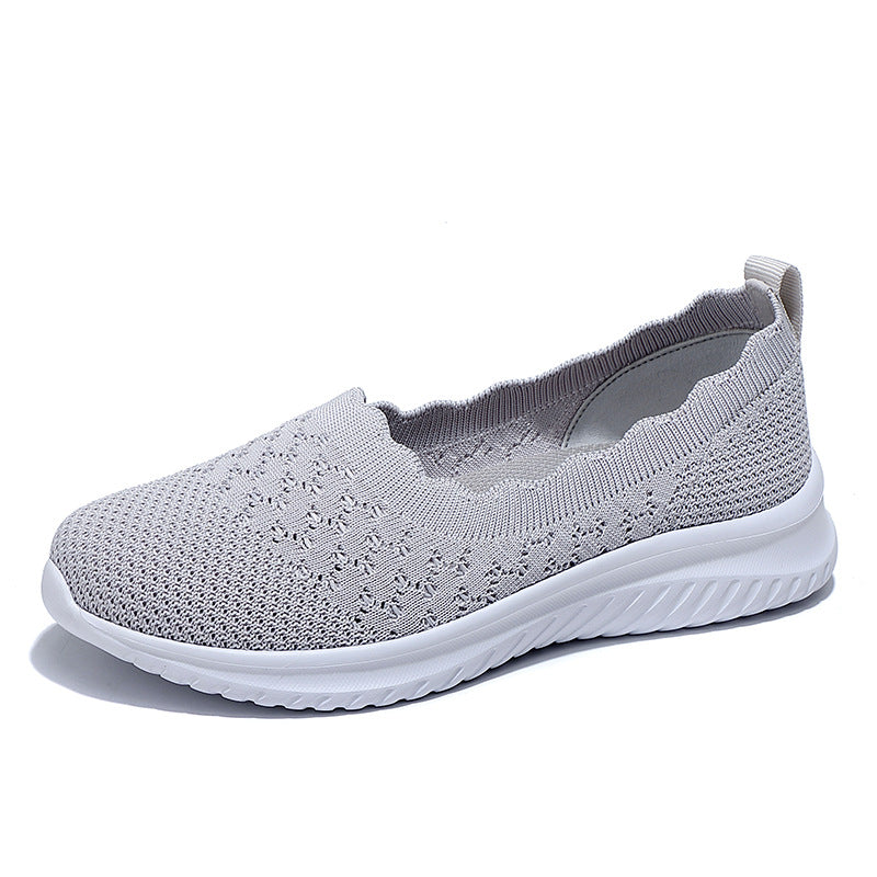 Casual Flyknit Mesh Soft Bottom Lightweight Women's Shoes