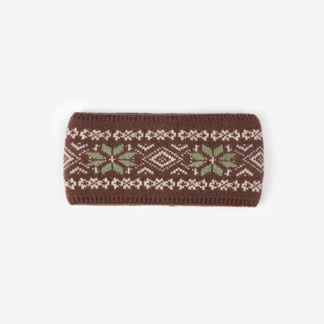 Knitted Hairband With A Wide Brim
