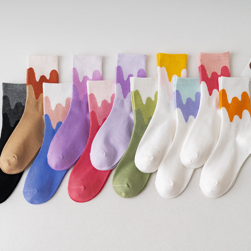Women's Socks Ice Cream Cream Tube Socks Japanese Style