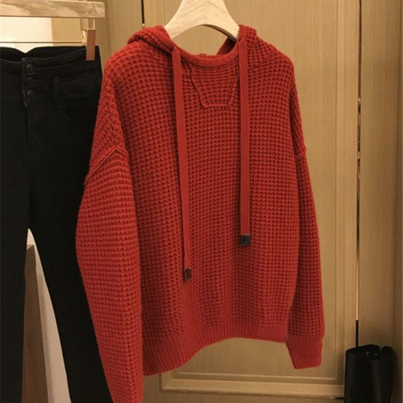 Hooded Sweater Sweater Men's Versatile Color Sweater Youth Long Sleeve
