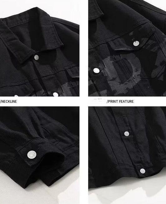 Men's Denim Coat Classic Fashion Brand