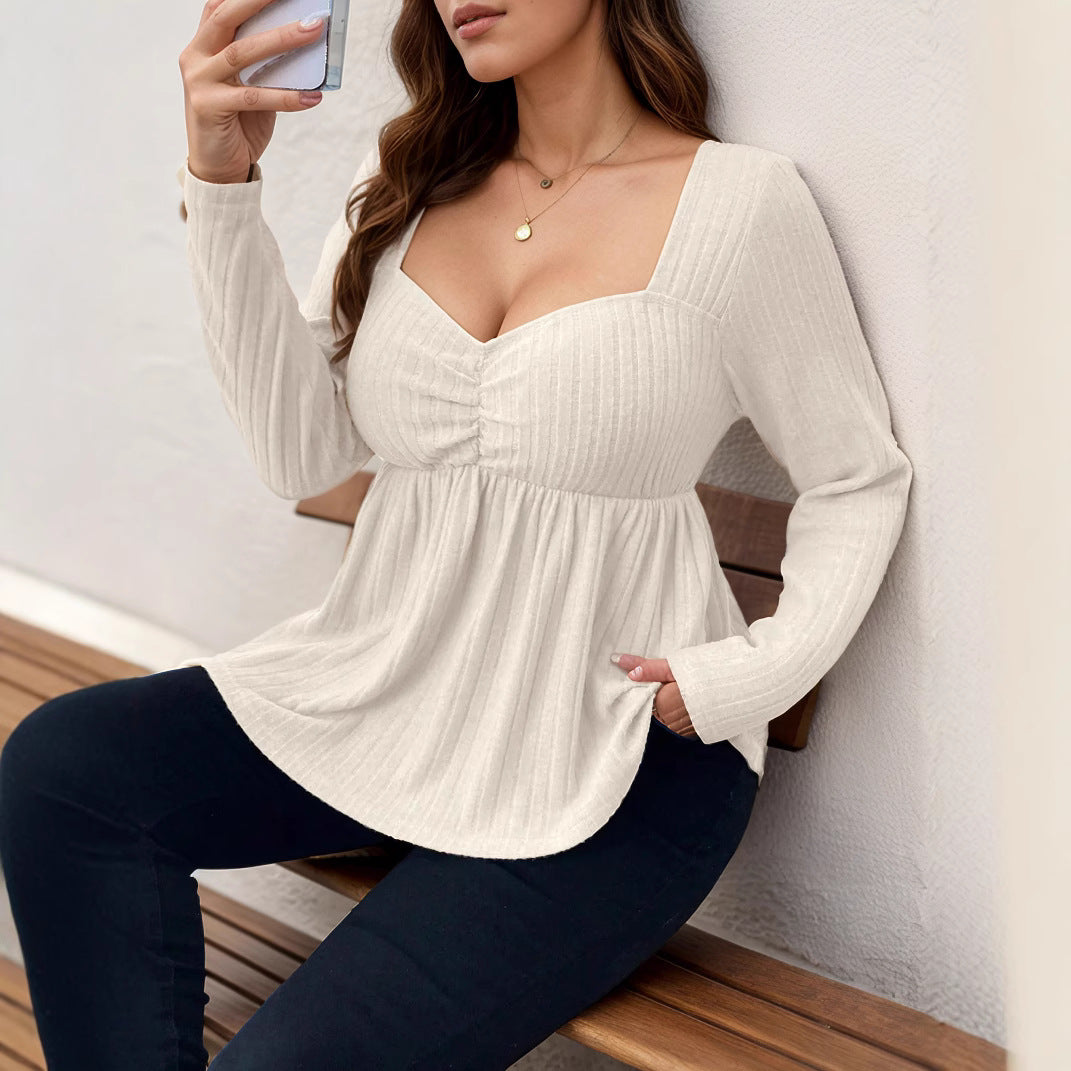 Fashionable And Elegant Slim-fit Women's T-shirt