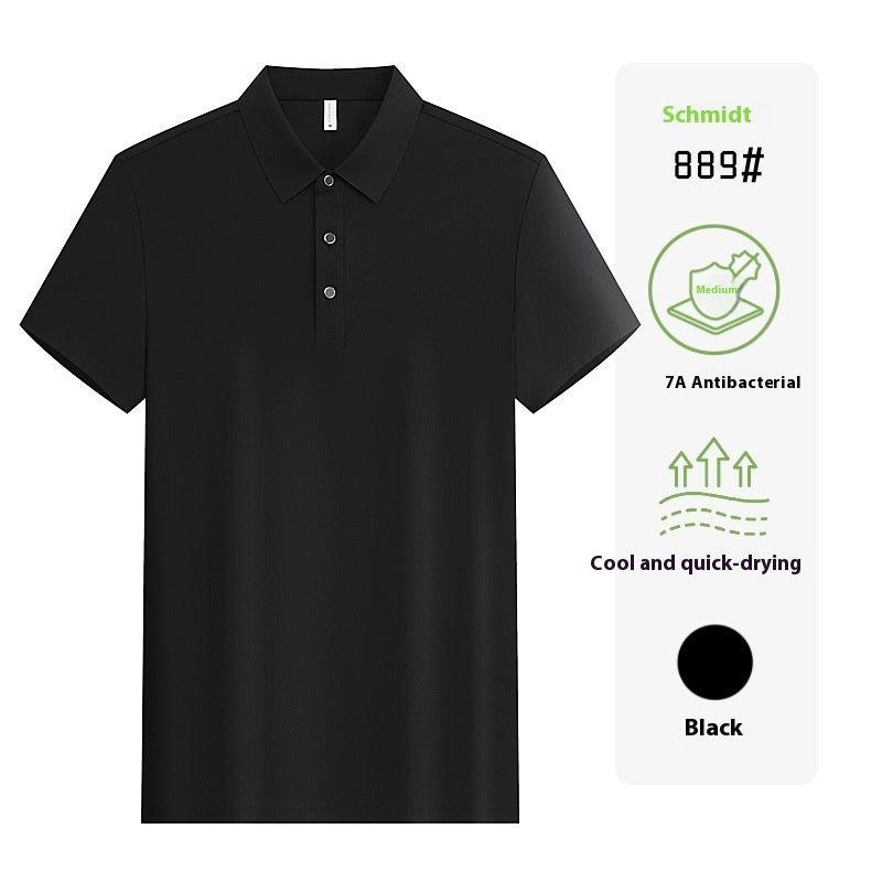 Short Sleeve Work Clothes Lapel Enterprise Embroidery Group Clothes