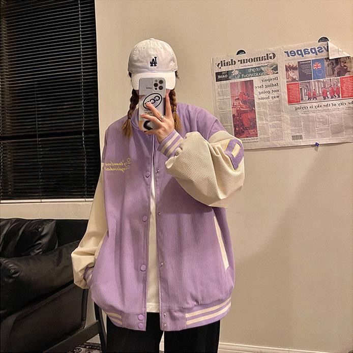 Shirt Design Sense Niche Purple Baseball Uniform