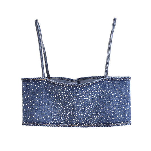 Hot Drill Elastic Wash Cowgirl Sling