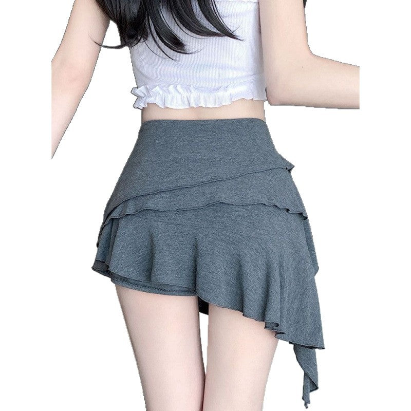 New High-waisted Slimming Irregular A-line Skirt Trend