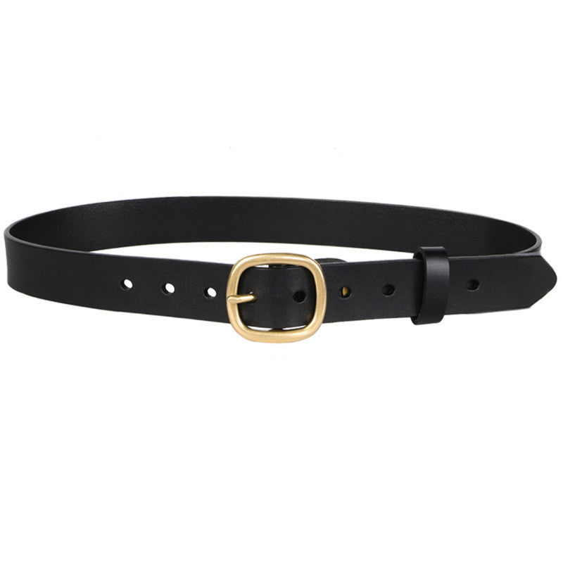 Ladies Belt Leather Decoration Versatile Fashion Pin Buckle