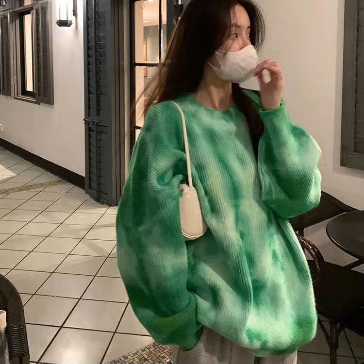 Dameovertøj Løs Afslappet Lazy Strikket Pullover-Top