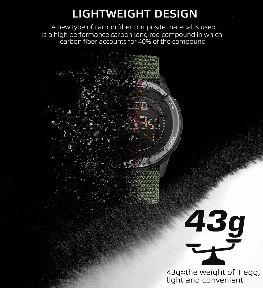 Simple Compass Pedometer Outdoor Smart Watch