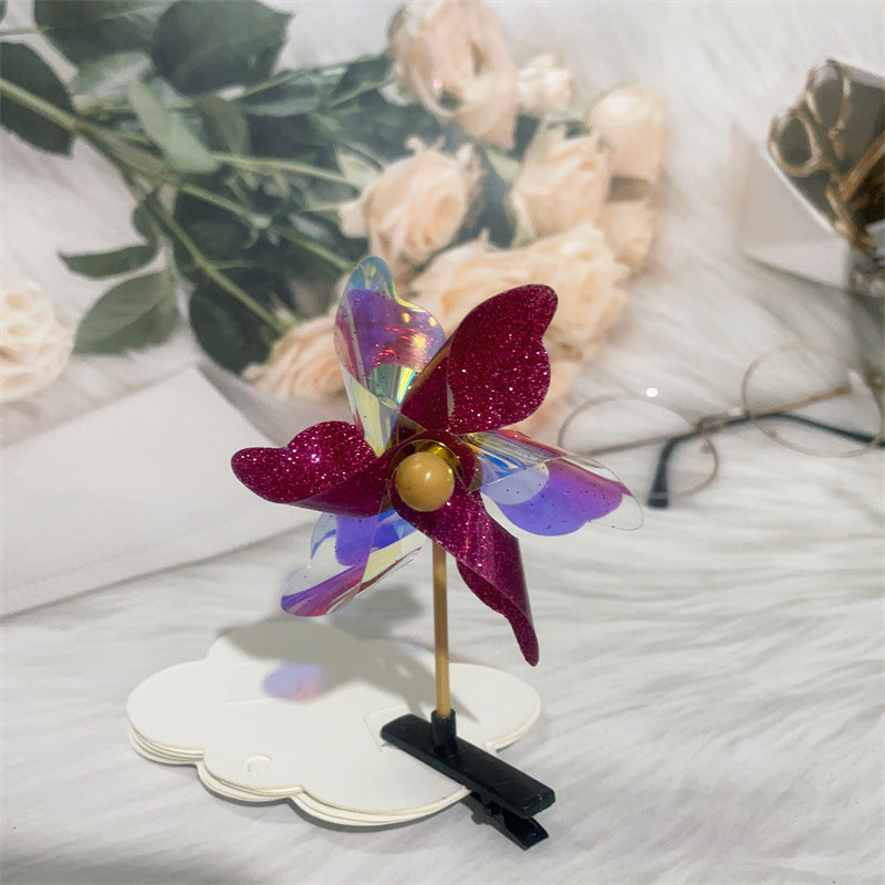 Colorful Windmill Barrettes Duckbill Clip Hairpin