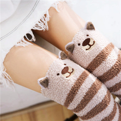 Over-the-knee socks Japanese Series of Cute Cartoon Thick Stockings