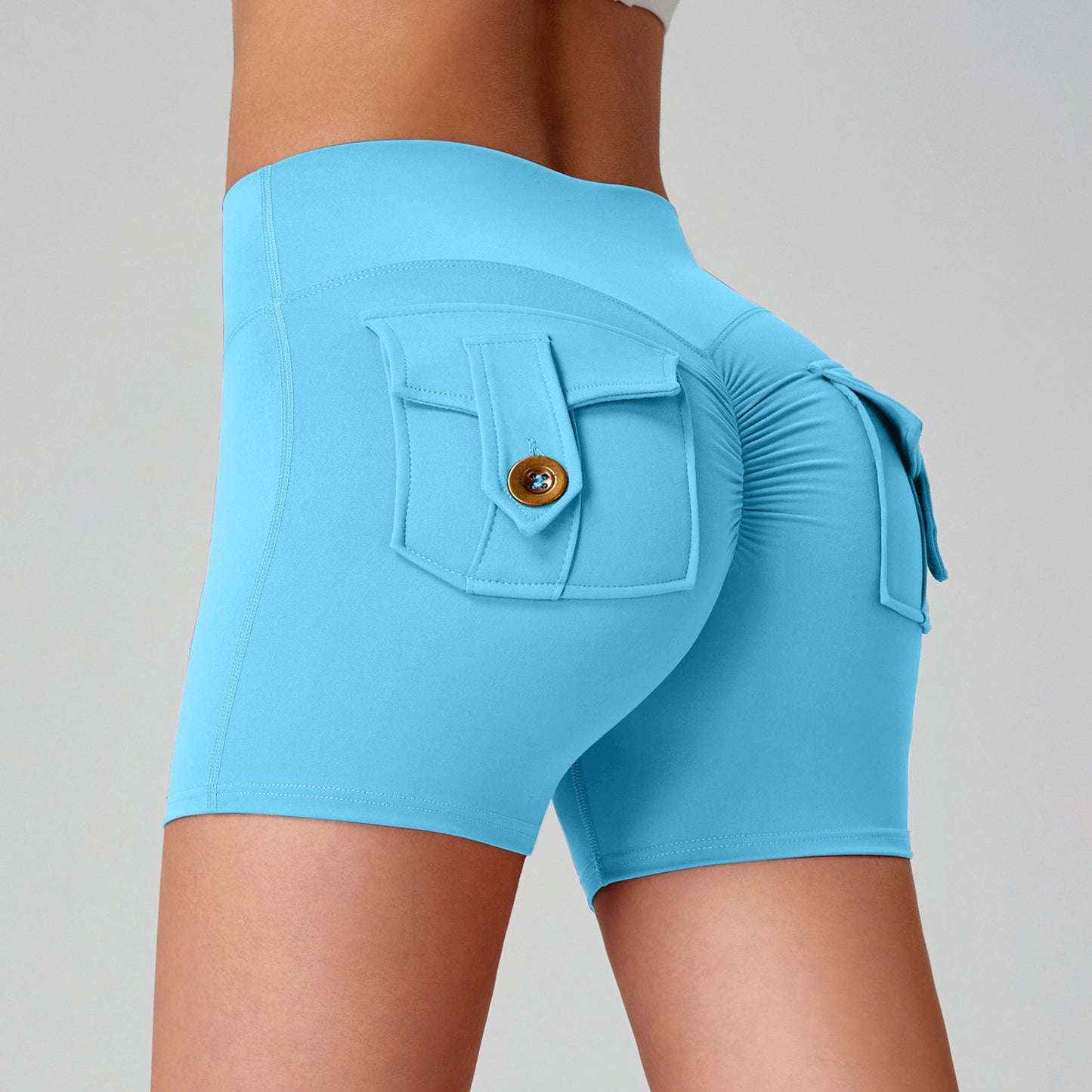 Naked Women Feeling High Elastic Running Quick-drying Pants