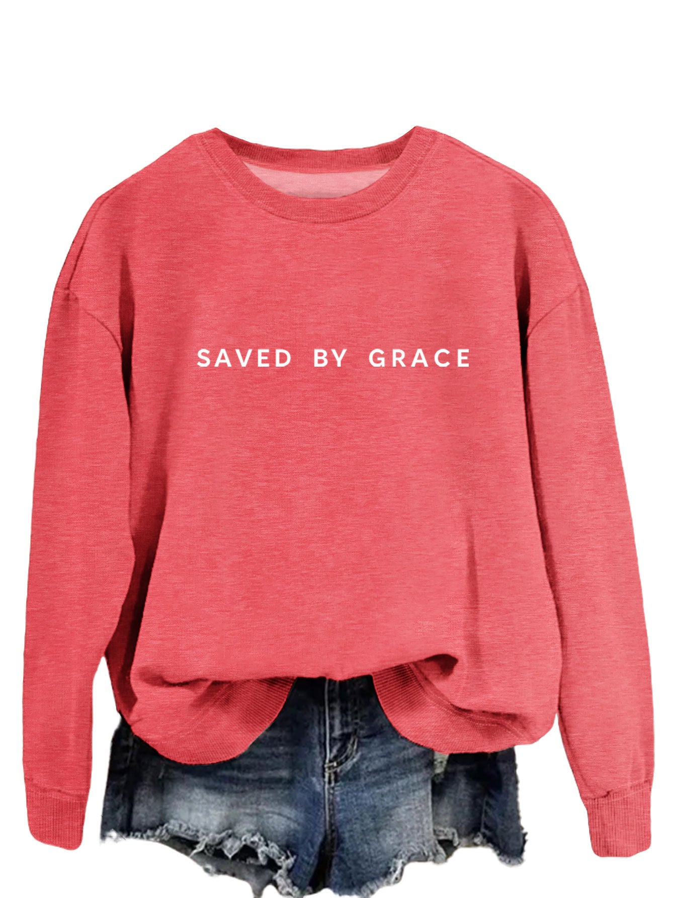 Moderigtig enkel løs sweater til damer