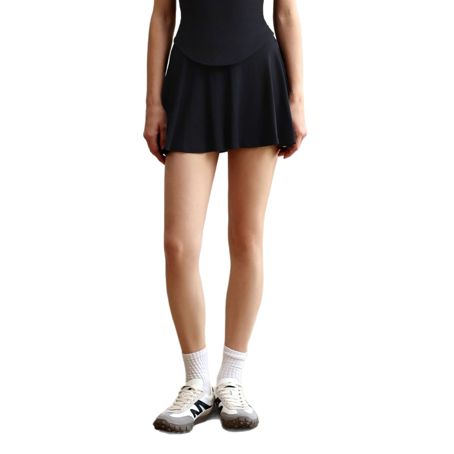 High Waist Running Sports Short Skirt Women Fake Two Pieces