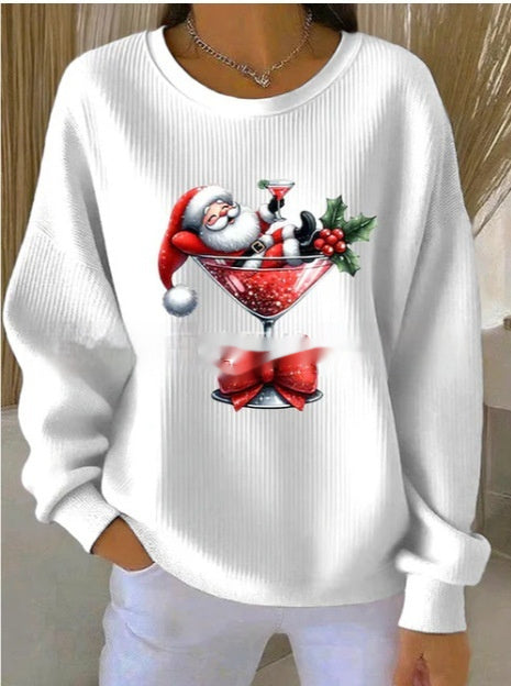 Relaxed-fit Casual Autumnwinter Long-sleeve Crew-neck Sweatshirt