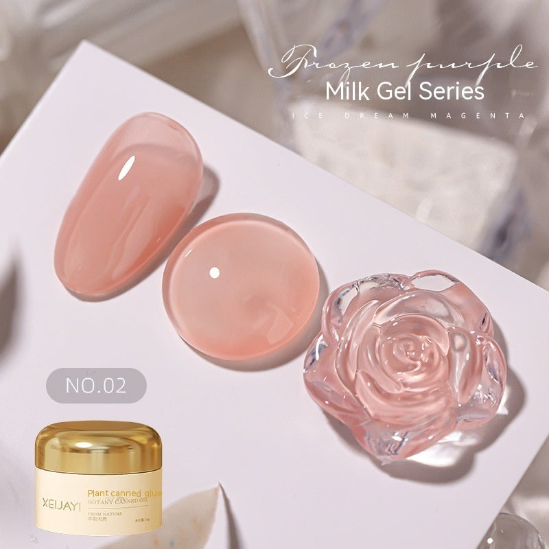 Milk Jelly Solid Color Summer Ice UV Polish