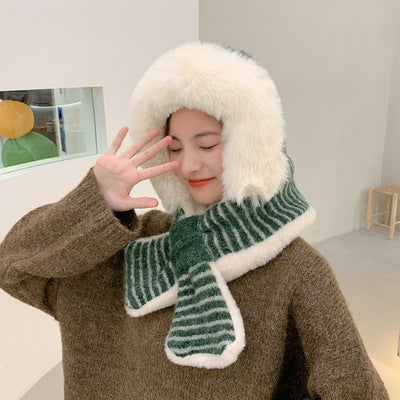 Warm Lei Feng Hat Women's Plush Knitting