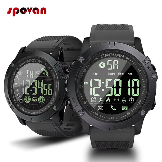 Sport Smart Watch Men Professional 5ATM Waterproof Bluetooth Call Reminder Digital Alarm Clock for Ios Android Phone