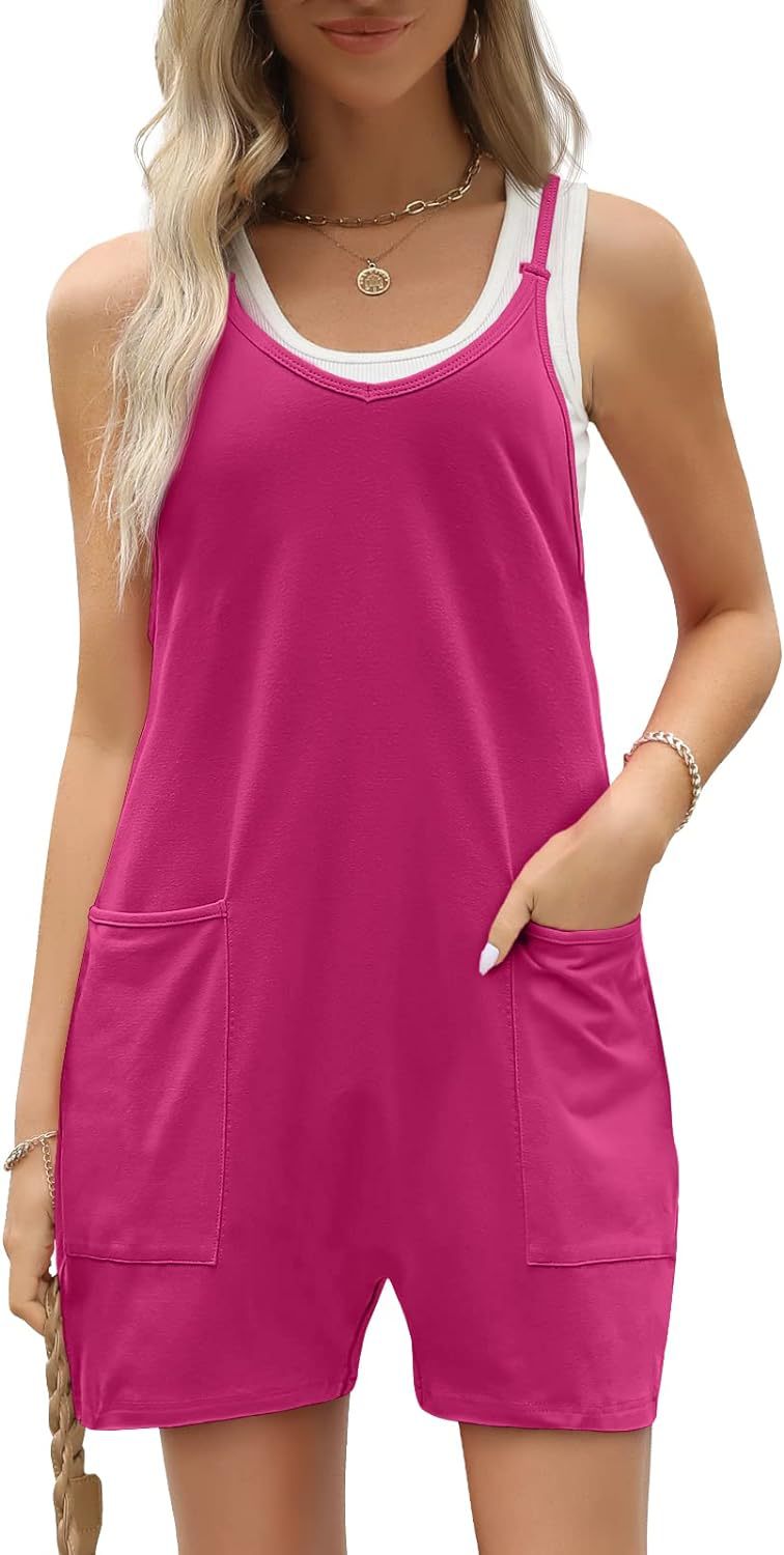 Women's Large Pocket Overalls Loose Bodysuit
