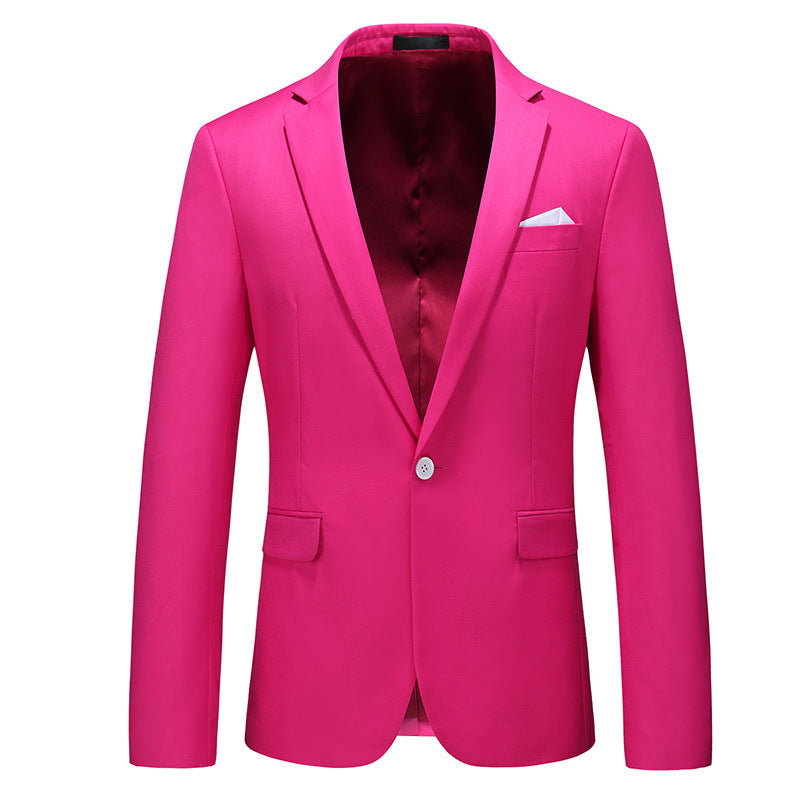 Habitjakke til mænd, koreansk stil, slim fit, business