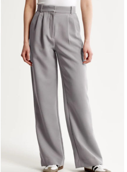 High Waist Wide Leg Pants Versatile Belt