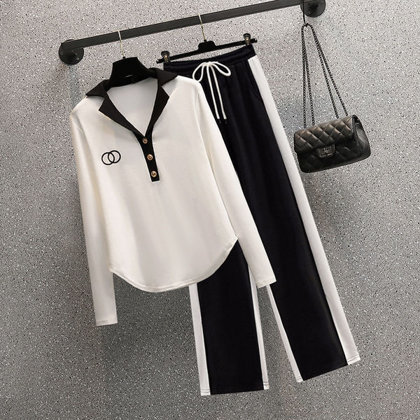 Women's Casual Top And Pants Fashion Set