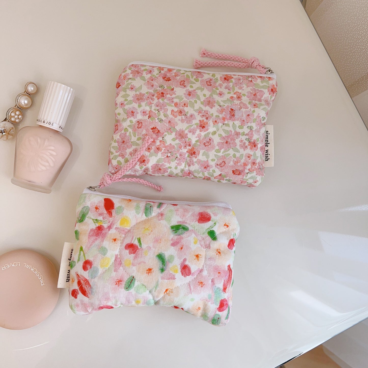 Cloth Bag Earphone Lipstick Tampon Storage Bag Card Bag Quilted Thick