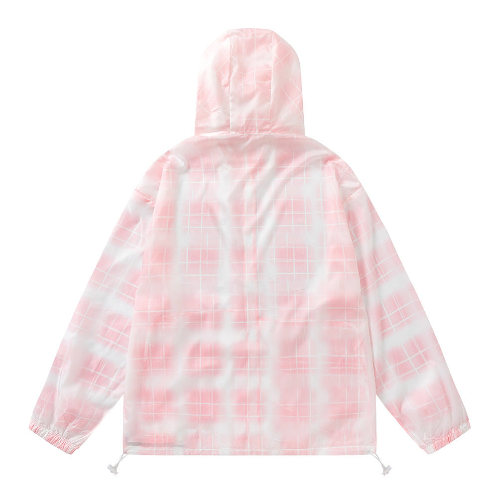 Gradient Plaid Lightweight Sun Protection Clothing