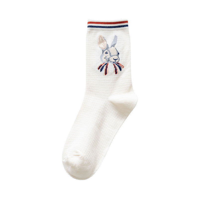 Women's Cotton Cute Japanese Bear Stockings