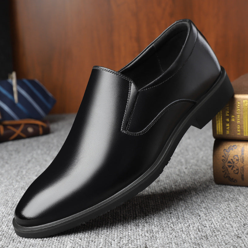 Herre Business Tods Casual Sko Åndbare Lave Forår Og Efterår Sorte Slip-on Dovne Sko
