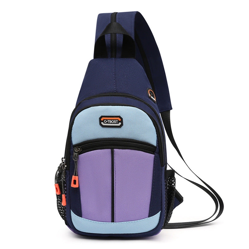 Multi-functional Oxford Cloth Student Chest Bag