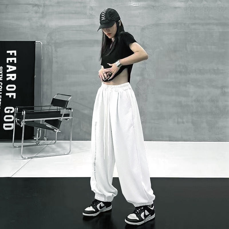 Women's Fashion High Waist Loose Casual Dancing Sweatpants