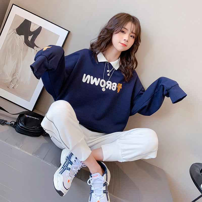 Design Sense Niche Loose Early Autumn Coat Top