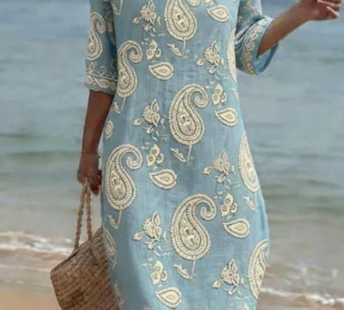 Casual Printed Temperament Long Skirt Girl