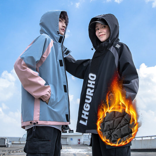 Couple's Cotton Coat Jacket Thickened