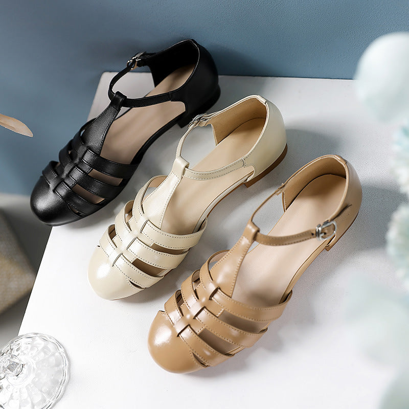 Women's Summer New Fashion Ankle-strap Buckle Sandals Women