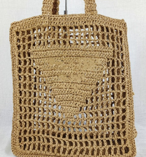 Hollow Letter Bag Korean Style Holiday Women's Woven